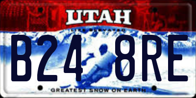 UT license plate B248RE