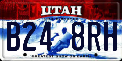 UT license plate B248RH