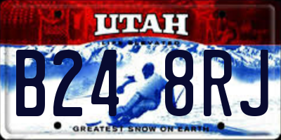 UT license plate B248RJ