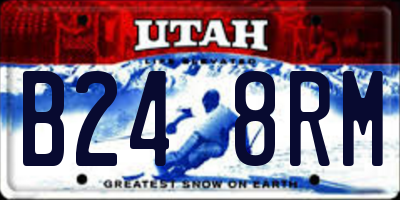 UT license plate B248RM