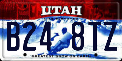 UT license plate B248TZ