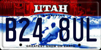 UT license plate B248UL