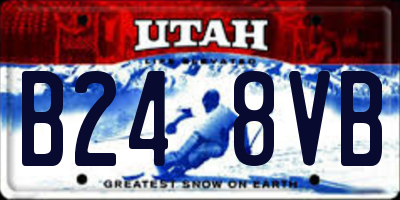 UT license plate B248VB