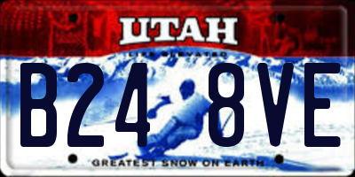 UT license plate B248VE