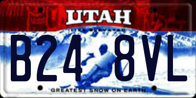 UT license plate B248VL