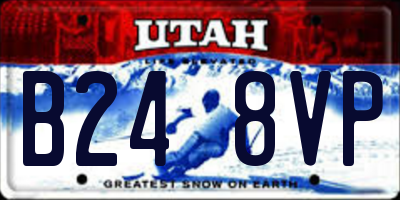 UT license plate B248VP