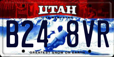 UT license plate B248VR