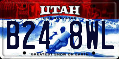 UT license plate B248WL