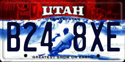 UT license plate B248XE