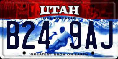 UT license plate B249AJ