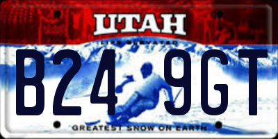 UT license plate B249GT