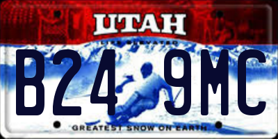 UT license plate B249MC