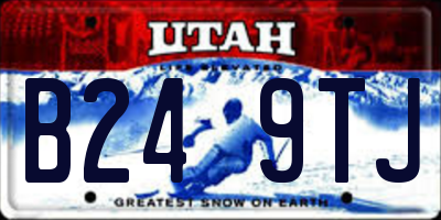 UT license plate B249TJ