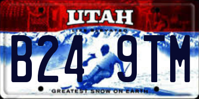 UT license plate B249TM