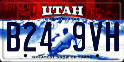 UT license plate B249VH