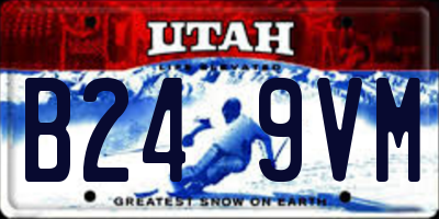 UT license plate B249VM