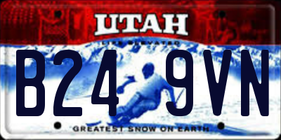 UT license plate B249VN