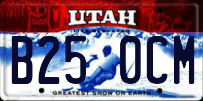 UT license plate B250CM