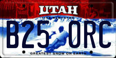 UT license plate B250RC