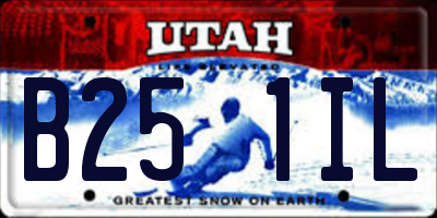 UT license plate B251IL