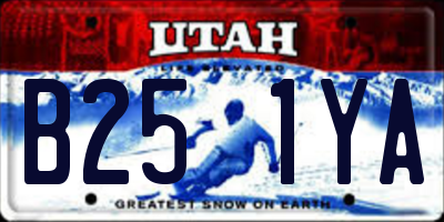 UT license plate B251YA