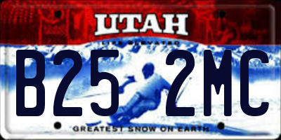 UT license plate B252MC
