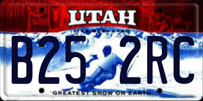 UT license plate B252RC