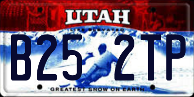 UT license plate B252TP
