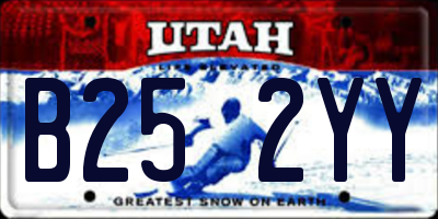 UT license plate B252YY