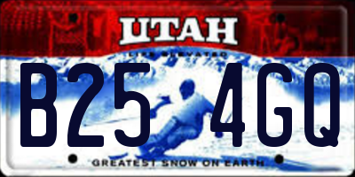 UT license plate B254GQ