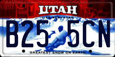 UT license plate B255CN