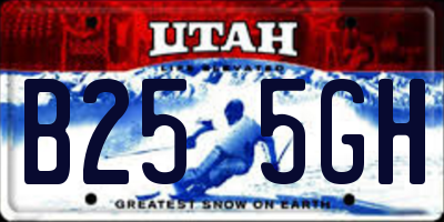 UT license plate B255GH