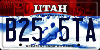 UT license plate B255TA