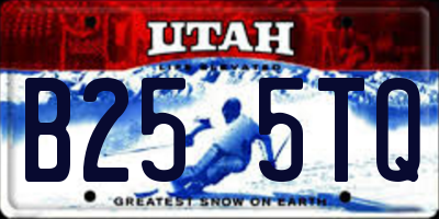 UT license plate B255TQ