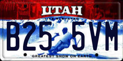 UT license plate B255VM