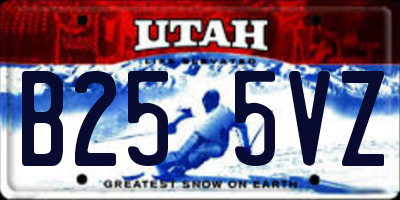 UT license plate B255VZ