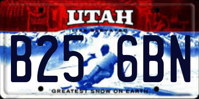 UT license plate B256BN