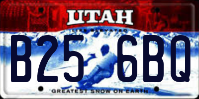UT license plate B256BQ