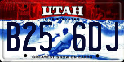 UT license plate B256DJ