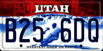 UT license plate B256DQ