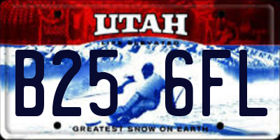 UT license plate B256FL