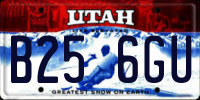 UT license plate B256GU