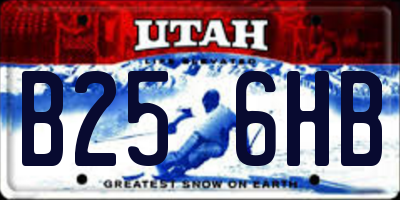 UT license plate B256HB