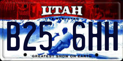 UT license plate B256HH