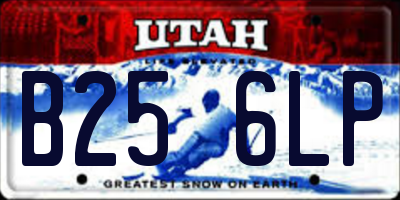 UT license plate B256LP