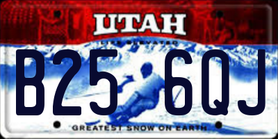 UT license plate B256QJ