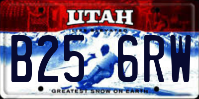 UT license plate B256RW