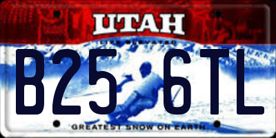 UT license plate B256TL