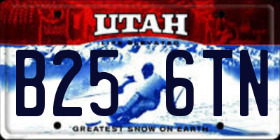 UT license plate B256TN