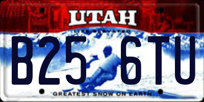 UT license plate B256TU